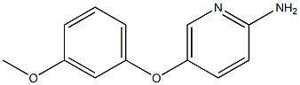 5-(3-methoxyphenoxy)pyridin-2-amine Struktur