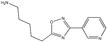 5-(3-pyridin-3-yl-1,2,4-oxadiazol-5-yl)pentan-1-amine Struktur