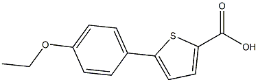 5-(4-ethoxyphenyl)thiophene-2-carboxylic acid Struktur