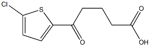 5-(5-chlorothiophen-2-yl)-5-oxopentanoic acid Struktur