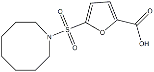 5-(azocane-1-sulfonyl)furan-2-carboxylic acid Struktur