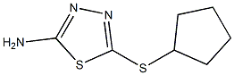 5-(cyclopentylsulfanyl)-1,3,4-thiadiazol-2-amine Struktur