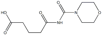 5-(morpholin-4-ylcarbonylamino)-5-oxopentanoic acid Struktur