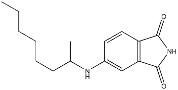 5-(octan-2-ylamino)-2,3-dihydro-1H-isoindole-1,3-dione Struktur