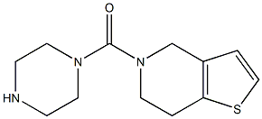 5-(piperazin-1-ylcarbonyl)-4,5,6,7-tetrahydrothieno[3,2-c]pyridine Struktur