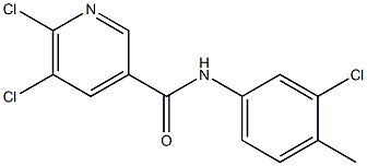 5,6-dichloro-N-(3-chloro-4-methylphenyl)pyridine-3-carboxamide Struktur