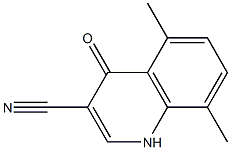 5,8-dimethyl-4-oxo-1,4-dihydroquinoline-3-carbonitrile Struktur