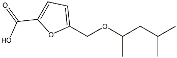 5-[(1,3-dimethylbutoxy)methyl]-2-furoic acid Struktur