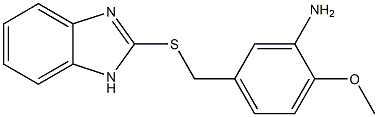 5-[(1H-1,3-benzodiazol-2-ylsulfanyl)methyl]-2-methoxyaniline Struktur