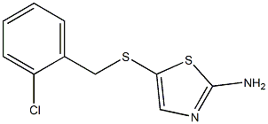 5-[(2-chlorobenzyl)thio]-1,3-thiazol-2-amine Struktur