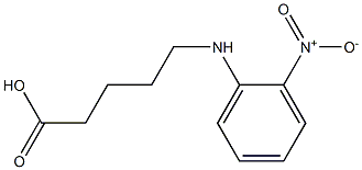 5-[(2-nitrophenyl)amino]pentanoic acid Struktur