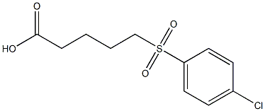 5-[(4-chlorobenzene)sulfonyl]pentanoic acid Struktur