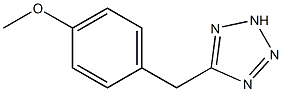 5-[(4-methoxyphenyl)methyl]-2H-1,2,3,4-tetrazole Struktur