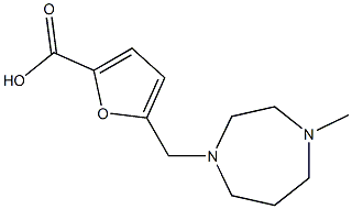 5-[(4-methyl-1,4-diazepan-1-yl)methyl]furan-2-carboxylic acid Struktur