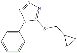 5-[(oxiran-2-ylmethyl)sulfanyl]-1-phenyl-1H-1,2,3,4-tetrazole Struktur