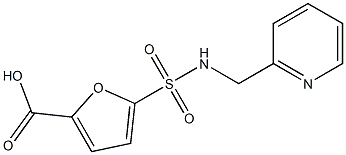 5-[(pyridin-2-ylmethyl)sulfamoyl]furan-2-carboxylic acid Struktur