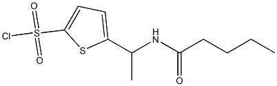 5-[1-(pentanoylamino)ethyl]thiophene-2-sulfonyl chloride Struktur