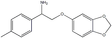 5-[2-amino-2-(4-methylphenyl)ethoxy]-2H-1,3-benzodioxole Struktur