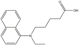 5-[ethyl(naphthalen-1-yl)amino]pentanoic acid Struktur