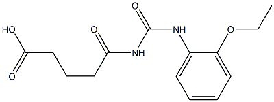 5-{[(2-ethoxyphenyl)carbamoyl]amino}-5-oxopentanoic acid Struktur