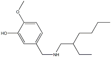 5-{[(2-ethylhexyl)amino]methyl}-2-methoxyphenol Struktur