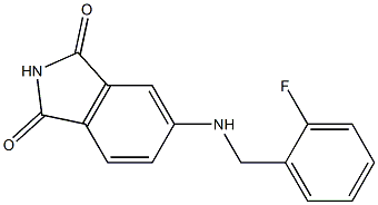 5-{[(2-fluorophenyl)methyl]amino}-2,3-dihydro-1H-isoindole-1,3-dione Struktur