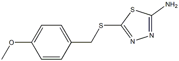 5-{[(4-methoxyphenyl)methyl]sulfanyl}-1,3,4-thiadiazol-2-amine Struktur