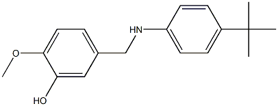 5-{[(4-tert-butylphenyl)amino]methyl}-2-methoxyphenol Struktur