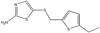 5-{[(5-ethylthien-2-yl)methyl]thio}-1,3-thiazol-2-amine Struktur