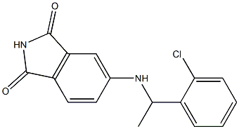 5-{[1-(2-chlorophenyl)ethyl]amino}-2,3-dihydro-1H-isoindole-1,3-dione Struktur