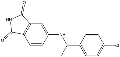 5-{[1-(4-chlorophenyl)ethyl]amino}-2,3-dihydro-1H-isoindole-1,3-dione Struktur