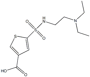 5-{[2-(diethylamino)ethyl]sulfamoyl}thiophene-3-carboxylic acid Struktur