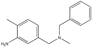 5-{[benzyl(methyl)amino]methyl}-2-methylaniline Struktur