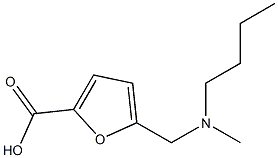 5-{[butyl(methyl)amino]methyl}furan-2-carboxylic acid Struktur