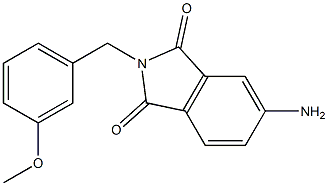 5-amino-2-[(3-methoxyphenyl)methyl]-2,3-dihydro-1H-isoindole-1,3-dione Struktur