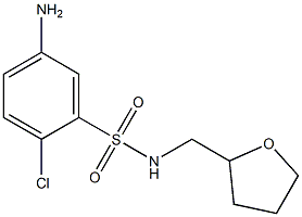 5-amino-2-chloro-N-(oxolan-2-ylmethyl)benzene-1-sulfonamide Struktur