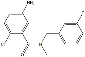 5-amino-2-chloro-N-[(3-fluorophenyl)methyl]-N-methylbenzamide Struktur