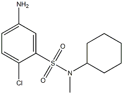 5-amino-2-chloro-N-cyclohexyl-N-methylbenzene-1-sulfonamide Struktur