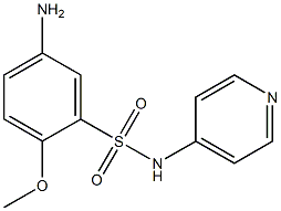 5-amino-2-methoxy-N-(pyridin-4-yl)benzene-1-sulfonamide Struktur