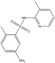 5-amino-2-methyl-N-(3-methylpyridin-2-yl)benzene-1-sulfonamide Struktur