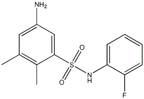 5-amino-N-(2-fluorophenyl)-2,3-dimethylbenzene-1-sulfonamide Struktur