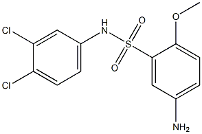 5-amino-N-(3,4-dichlorophenyl)-2-methoxybenzene-1-sulfonamide Struktur