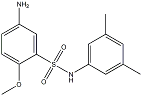 5-amino-N-(3,5-dimethylphenyl)-2-methoxybenzene-1-sulfonamide Struktur