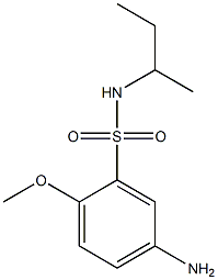 5-amino-N-(butan-2-yl)-2-methoxybenzene-1-sulfonamide Struktur