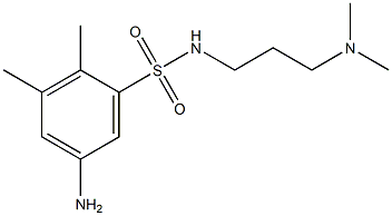 5-amino-N-[3-(dimethylamino)propyl]-2,3-dimethylbenzene-1-sulfonamide Struktur