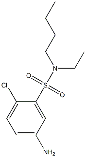 5-amino-N-butyl-2-chloro-N-ethylbenzene-1-sulfonamide Struktur