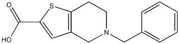 5-benzyl-4H,5H,6H,7H-thieno[3,2-c]pyridine-2-carboxylic acid Struktur