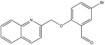 5-bromo-2-(quinolin-2-ylmethoxy)benzaldehyde Struktur