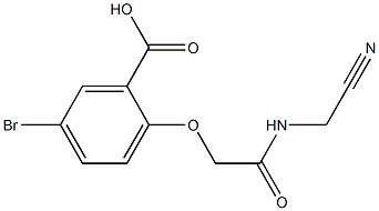 5-bromo-2-{[(cyanomethyl)carbamoyl]methoxy}benzoic acid Struktur