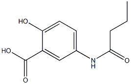 5-butanamido-2-hydroxybenzoic acid Struktur